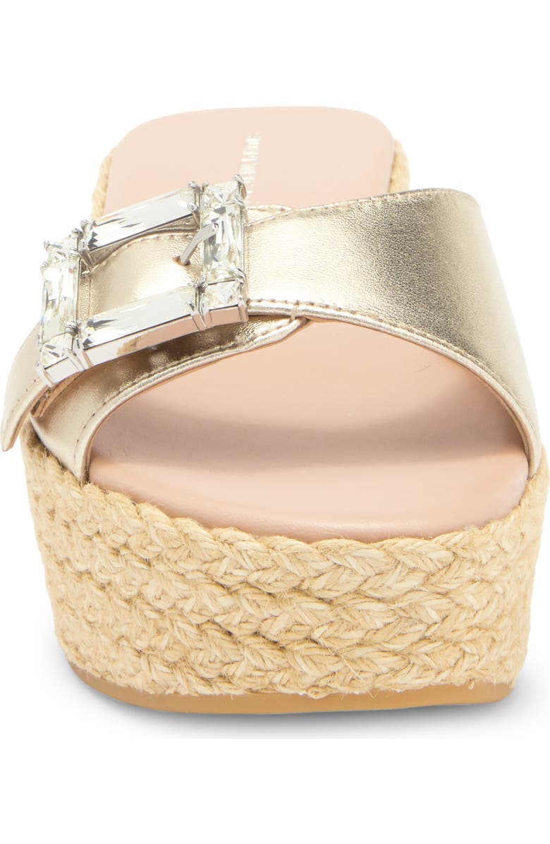 Stuart Weitzman June 75 Wedge Slide Sandal, Alternate, color, Platino