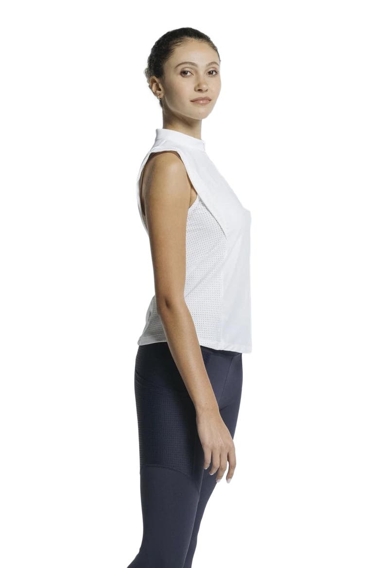 Pickleball Volley Zip Sleeveless, Alternate, color, White Lotus