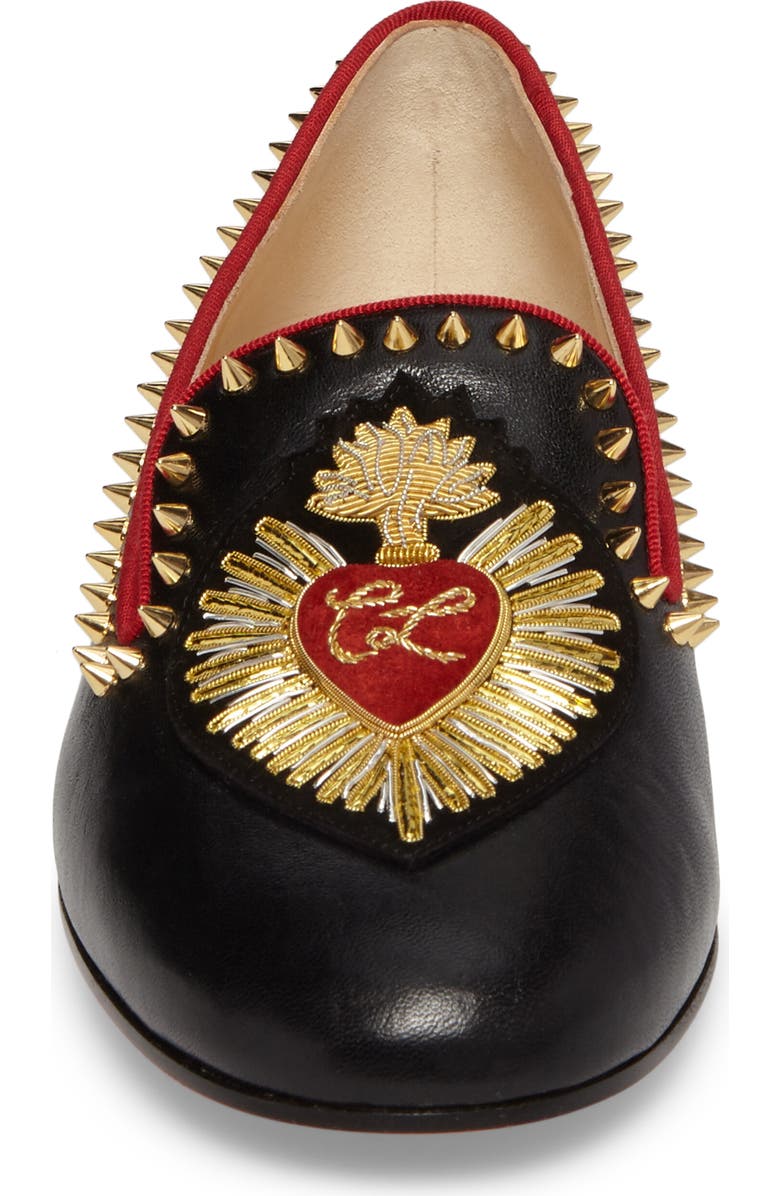 Christian Louboutin Mi Corazon Smoking Flat, Alternate, color,
