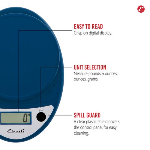Escali Primo Digital Scale In Blue