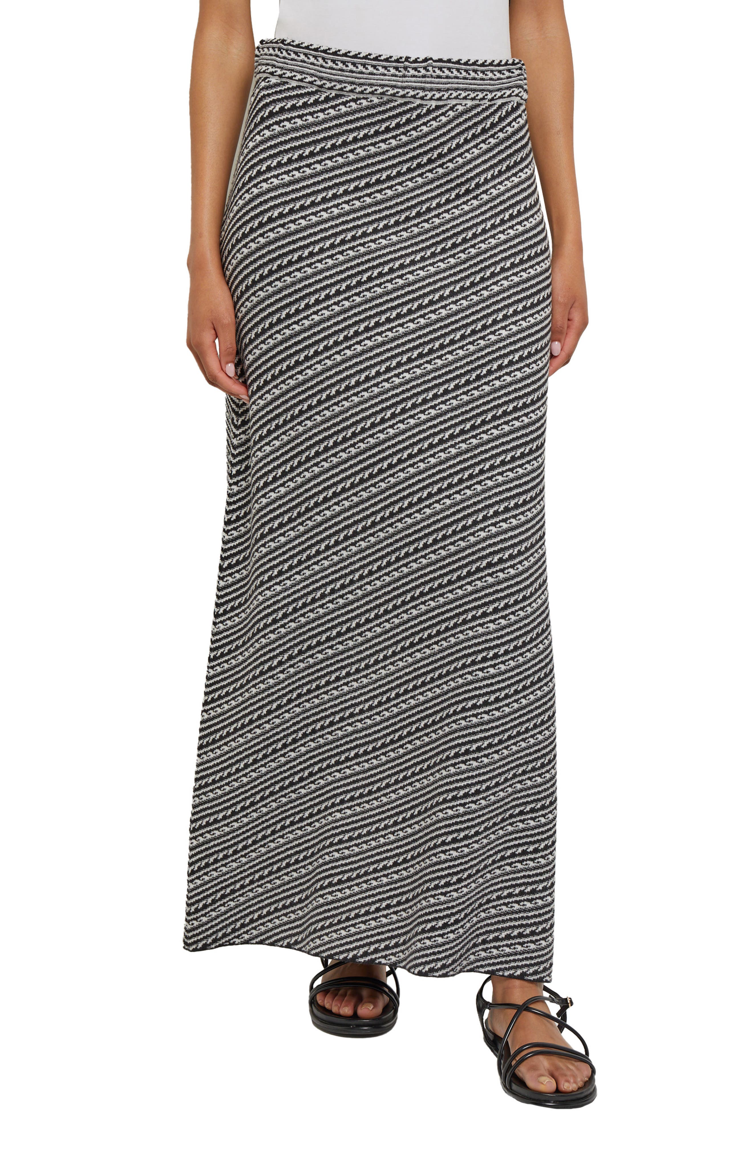 Misook A-Line Jacquard Knit Maxi Skirt (Women) | Nordstromrack