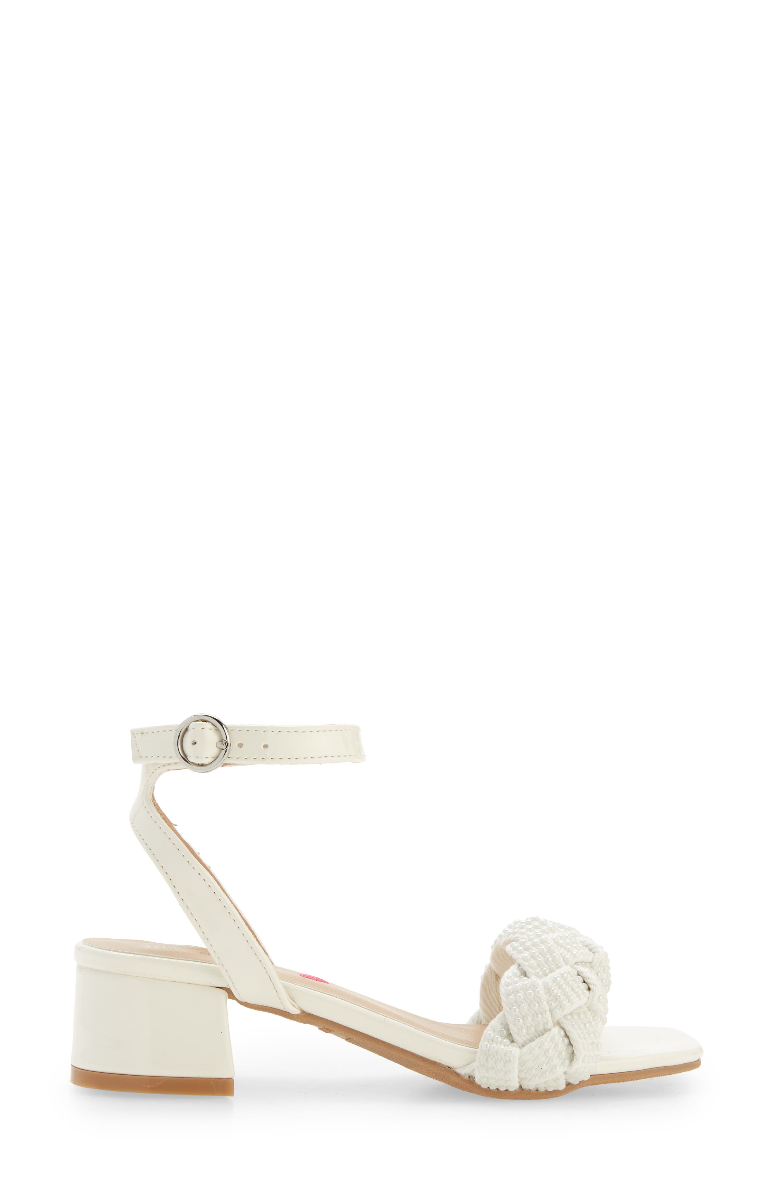 Joppal Braid Sandal, Alternate, color, WHITE
