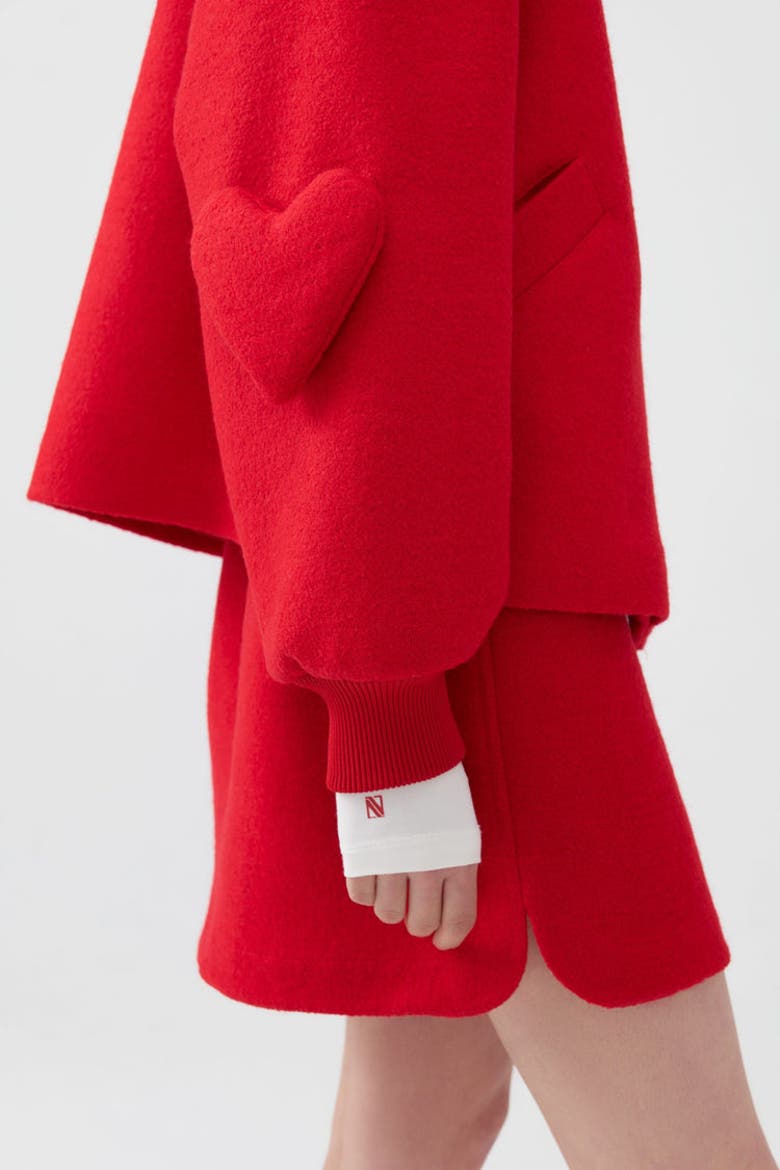 Cachet Mini Skirt, Alternate, color, Red