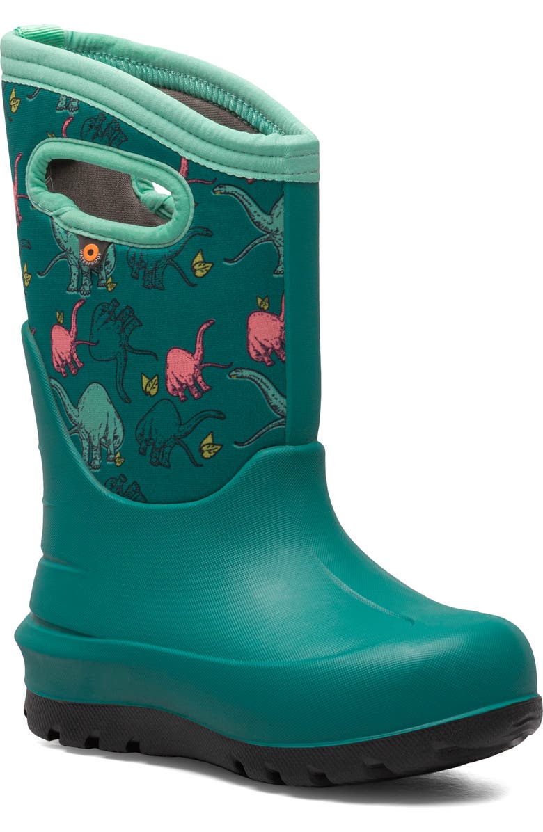 Bogs Kids' Neo-Classic Good Dino Insulated Waterproof Winter Boot, Main, color,