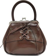 Oryany Mini Lace Up Leather Tote