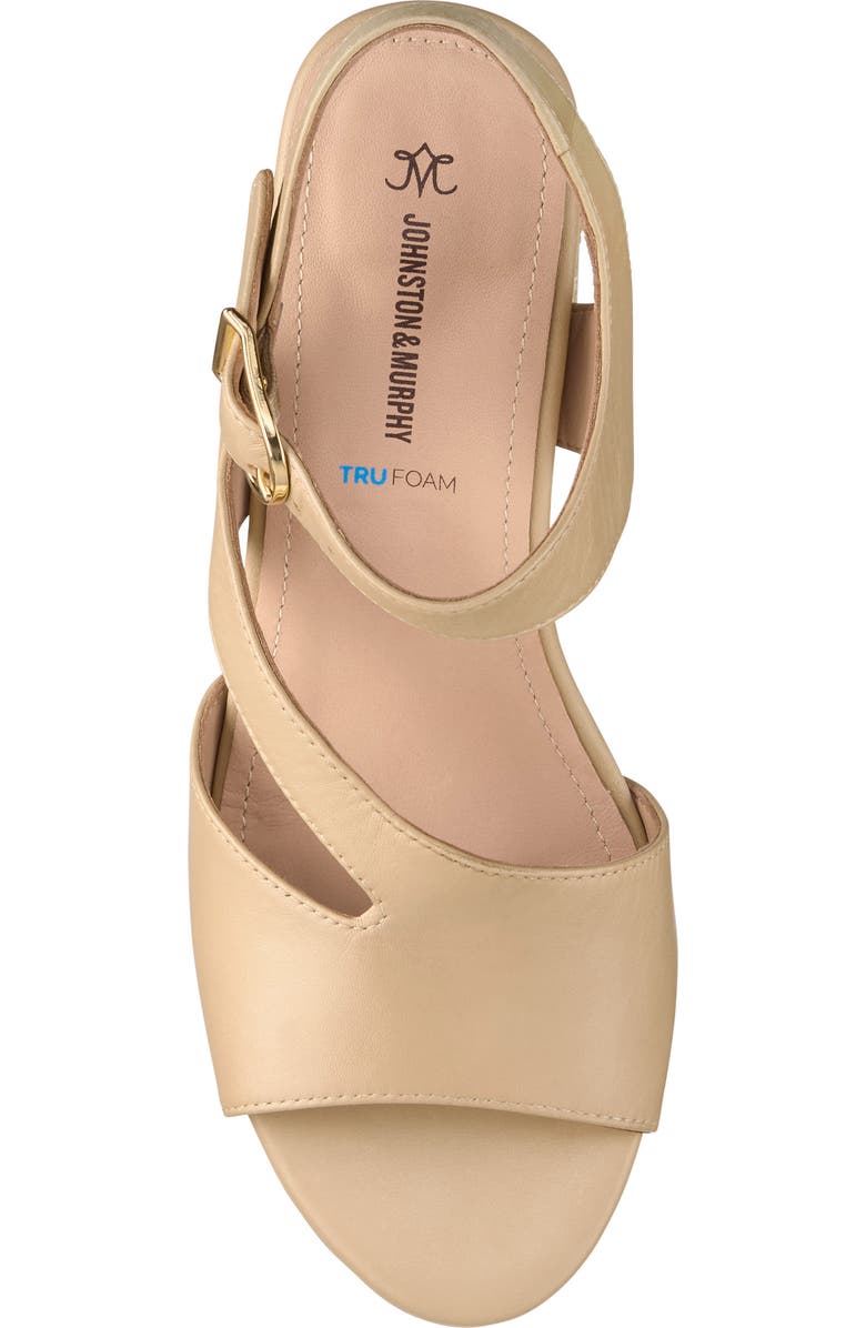 Johnston & Murphy Samantha Slingback Sandal, Alternate, color, Sand Nappa Leather