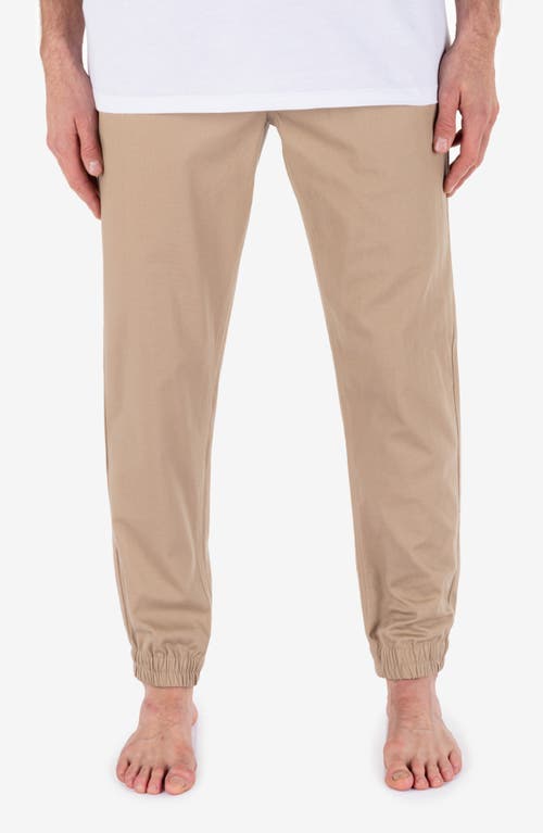 Hurley Icon Stretch Cotton Joggers In Brown