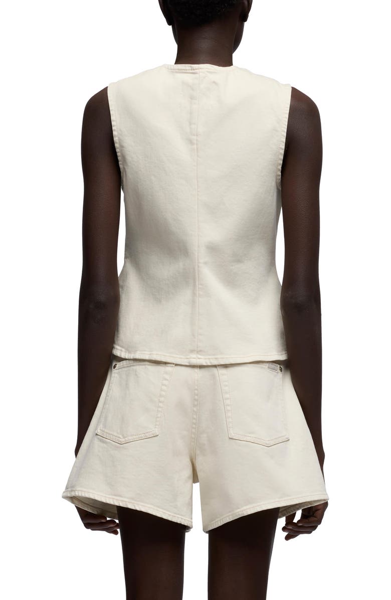 7 For All Mankind Lady Denim Vest, Alternate, color, Moondust