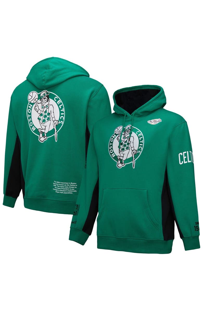 Mitchell & Ness Men's Mitchell & Ness Kelly Green Boston Celtics Hardwood Classics Team Origins Fleece Pullover Hoodie, Alternate, color, Kelly Green