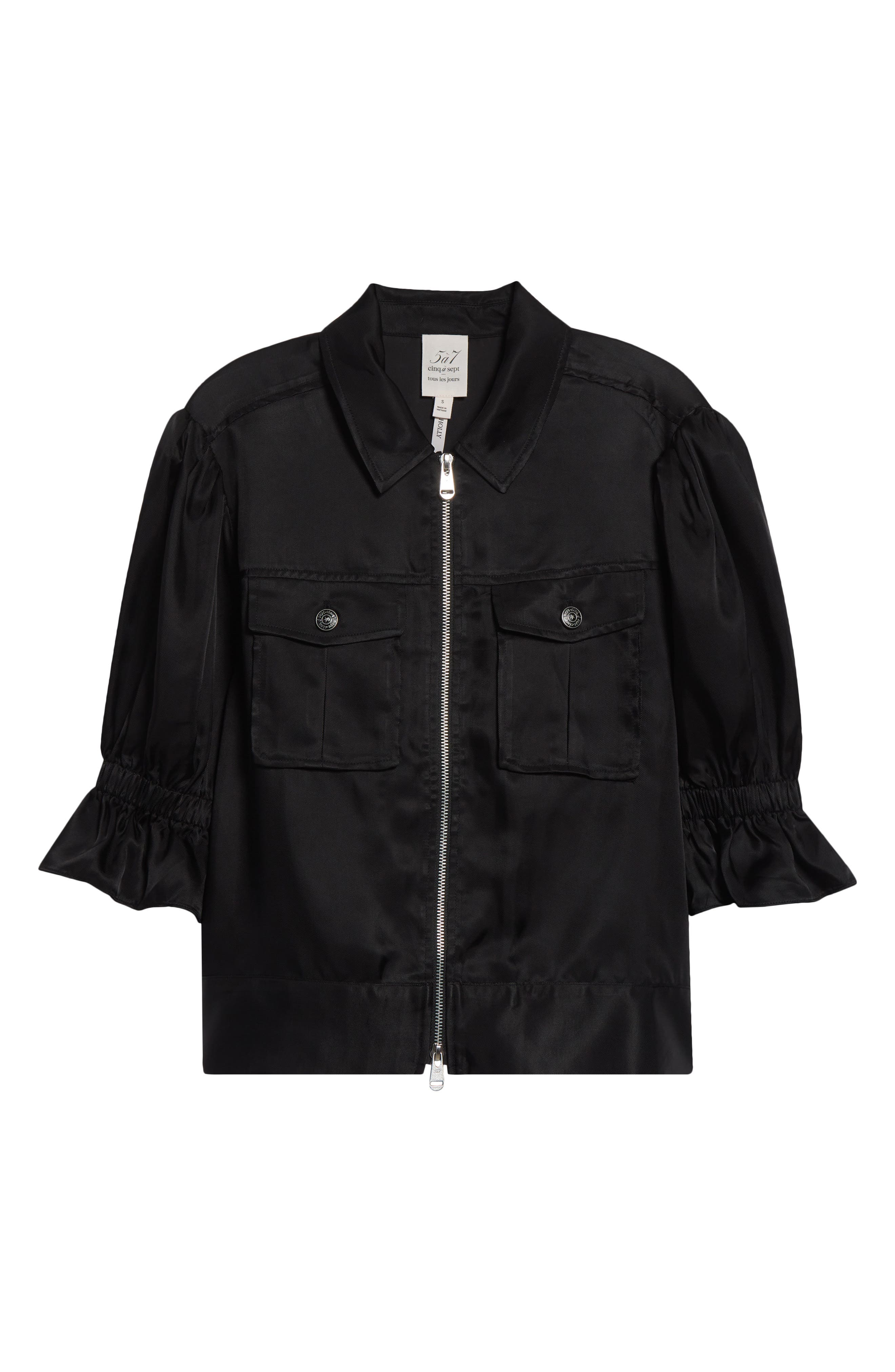 Женские Cinq à Sept Holly Ruffle Sleeve Jacket — фото 6