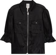 Cinq à Sept Holly Ruffle Sleeve Jacket