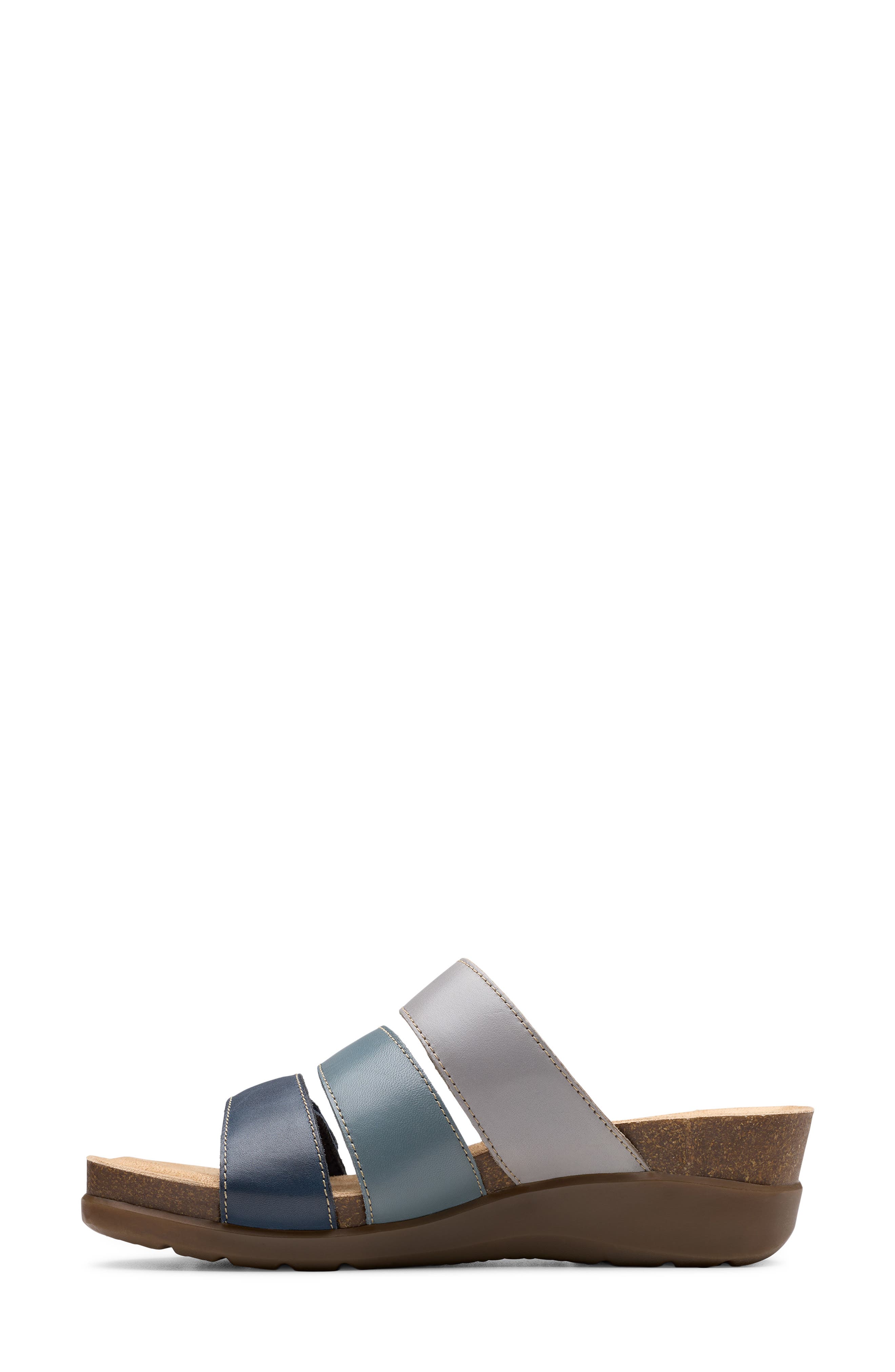 Calenne Lily Slide Sandal, Alternate, color, NAVY MULTI