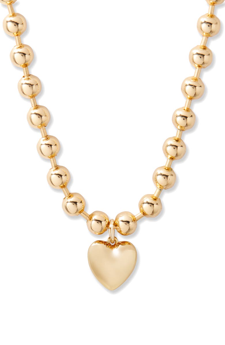 Brook and York Ruby Heart Pendant Necklace, Main, color, Gold