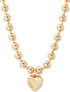 Brook and York Ruby Heart Pendant Necklace