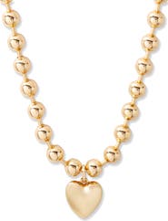 Brook and York Ruby Heart Pendant Necklace