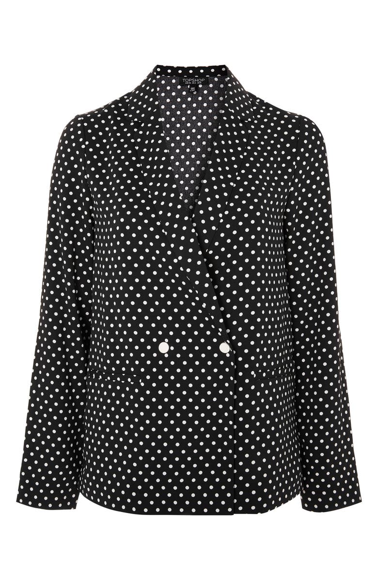 Topshop Ava Double Breasted Jacket, Alternate, color,