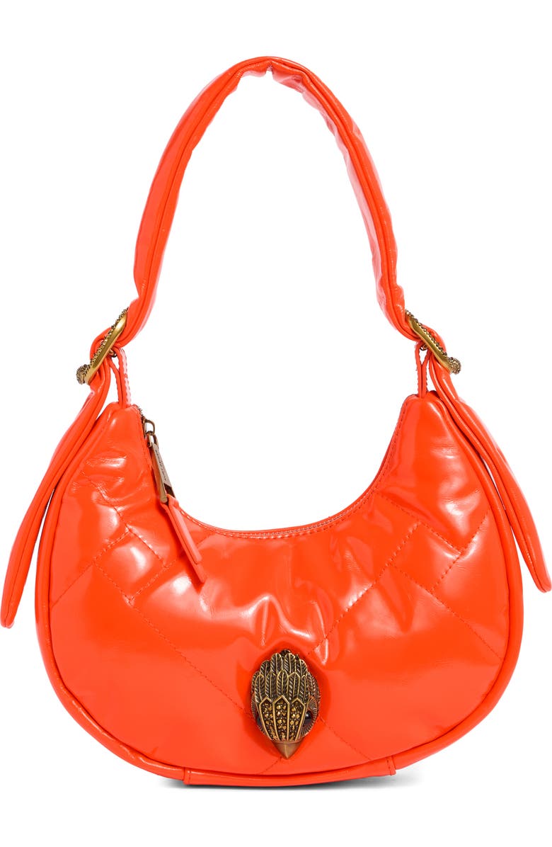 Kurt Geiger London Kensington Puff Small Hobo Shoulder Bag, Main, color, Orange