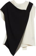 Proenza Schouler Elsa Asymmetric Double Crepe Top