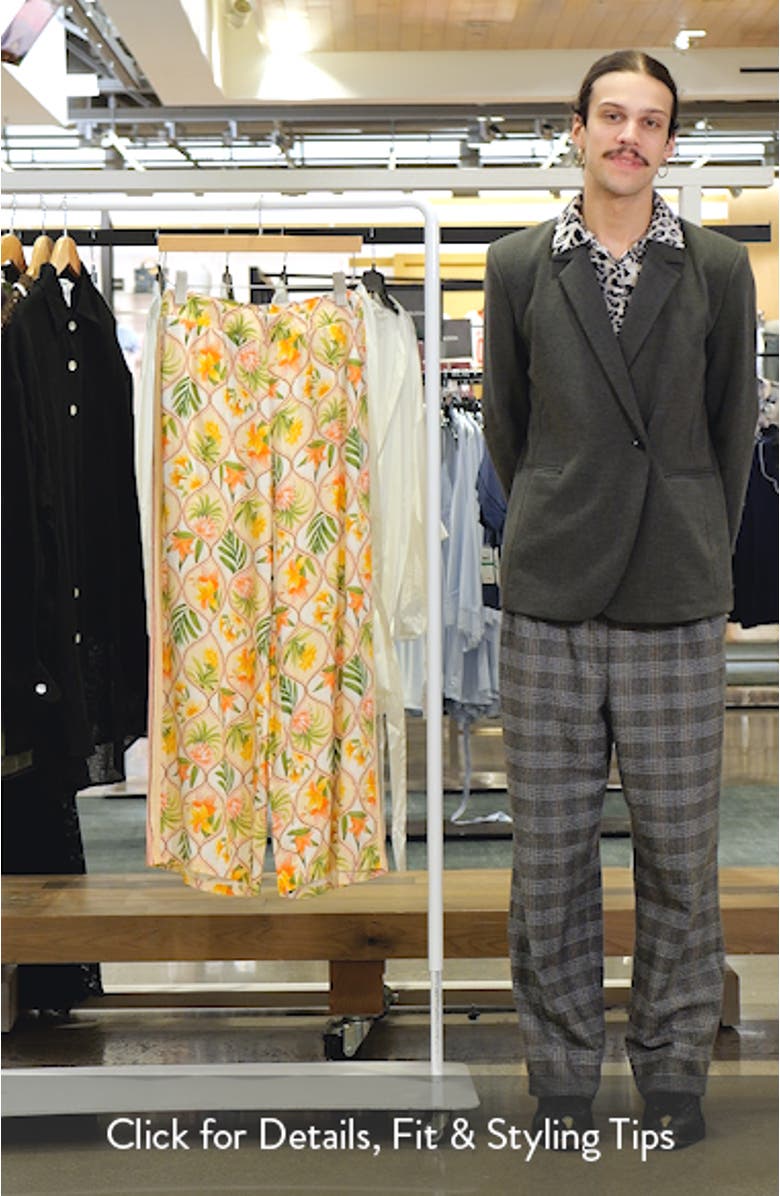 Floral Wide Leg Cover-Up Pants, sales video thumbnail