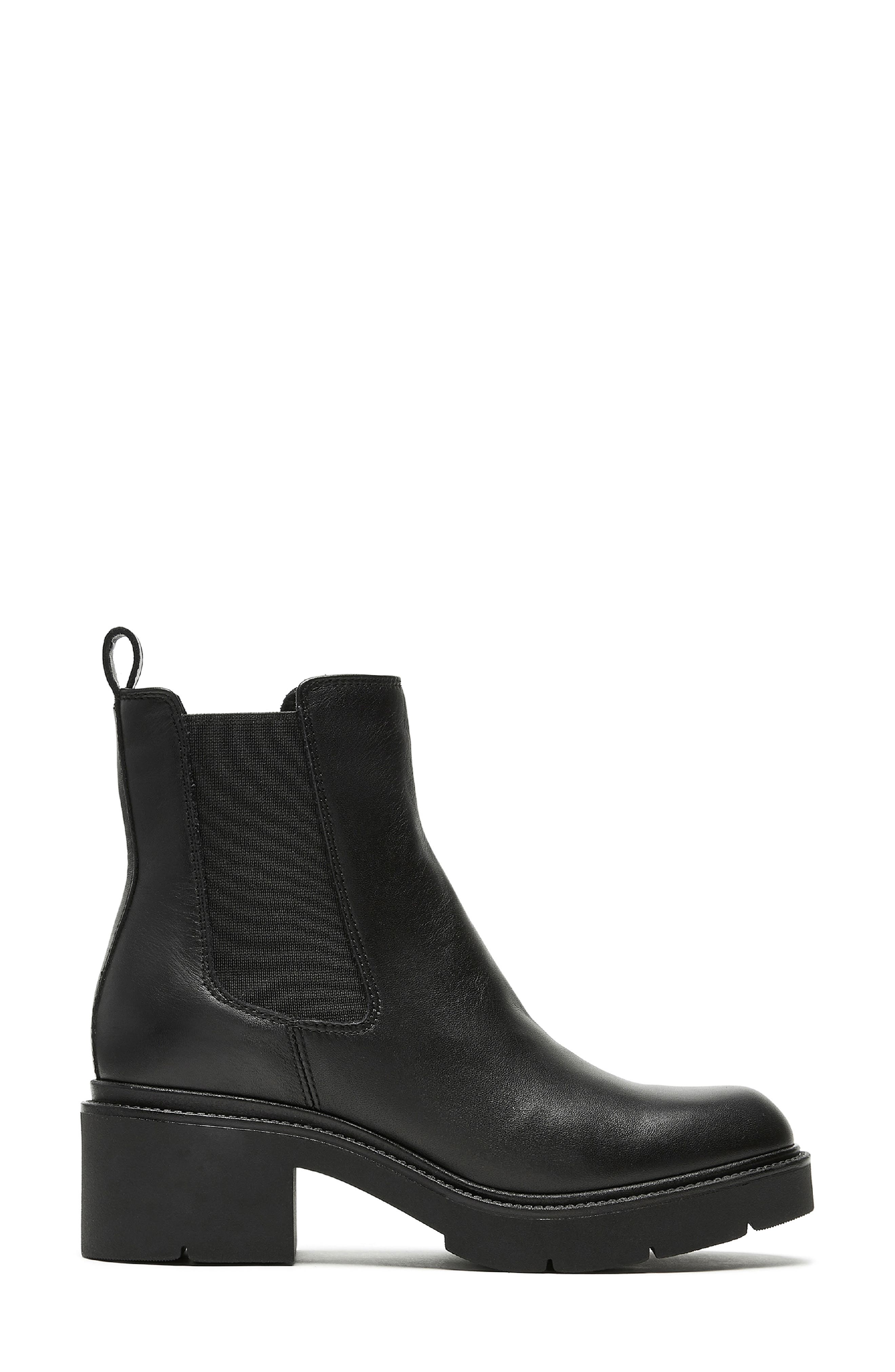 La Canadienne Axton Waterproof Chelsea Boot, Alternate, color, Black Leather