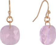 Laundry by Shelli Segal Cushion Cut Crystal Drop Earrings