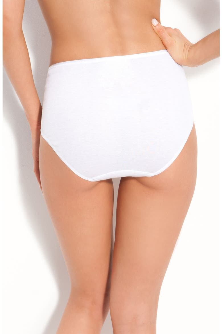 Cotton Seamless Full Briefs, Alternate, color, WHITE