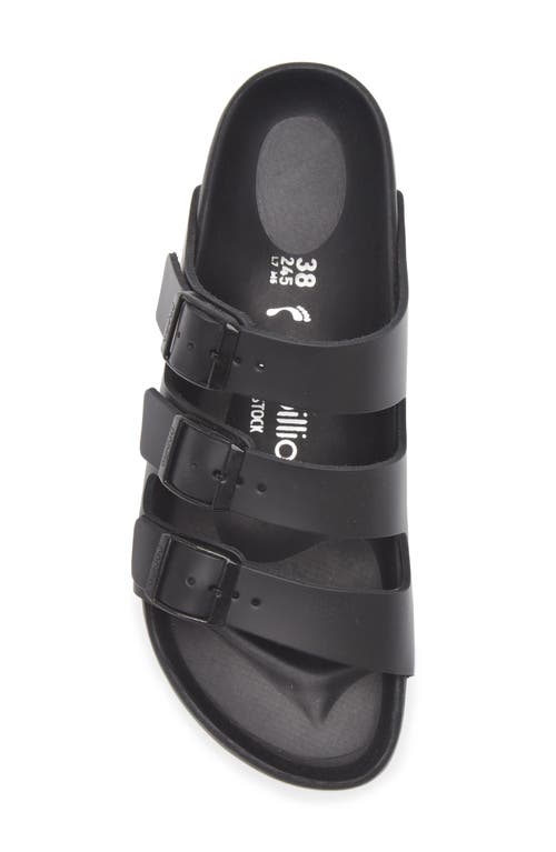 Birkenstock Florida Platform Flex Slide Sandal In Black