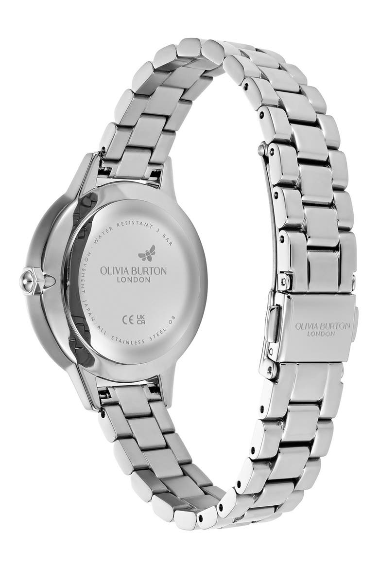 Captivate Mother-of-Pearl & Crystal Bracelet Watch, 34mm, Alternate, color, MOP/ SILVER