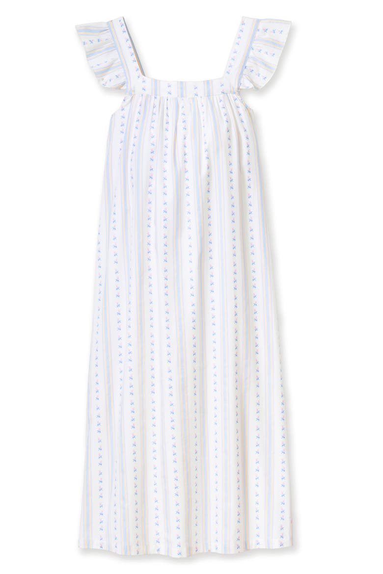 Clara Cotton Twill Nightgown, Main, color, WHITE
