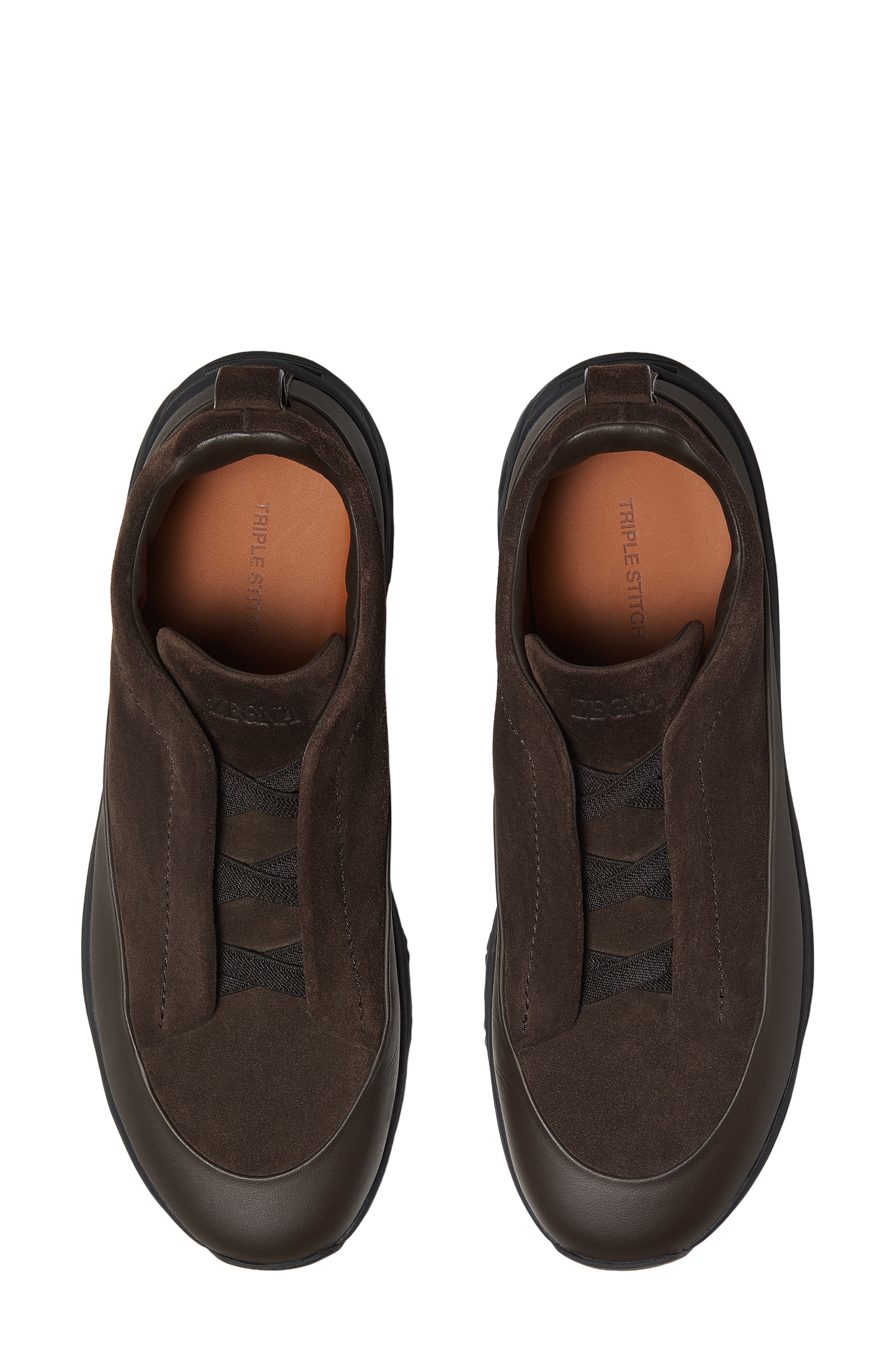 ZEGNA Triple Stitch<sup>™</sup> Monte Sneaker, Alternate, color, Dark Brown