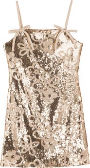 Stella 88 Kids' Stella Flower Sequin Shift Dress