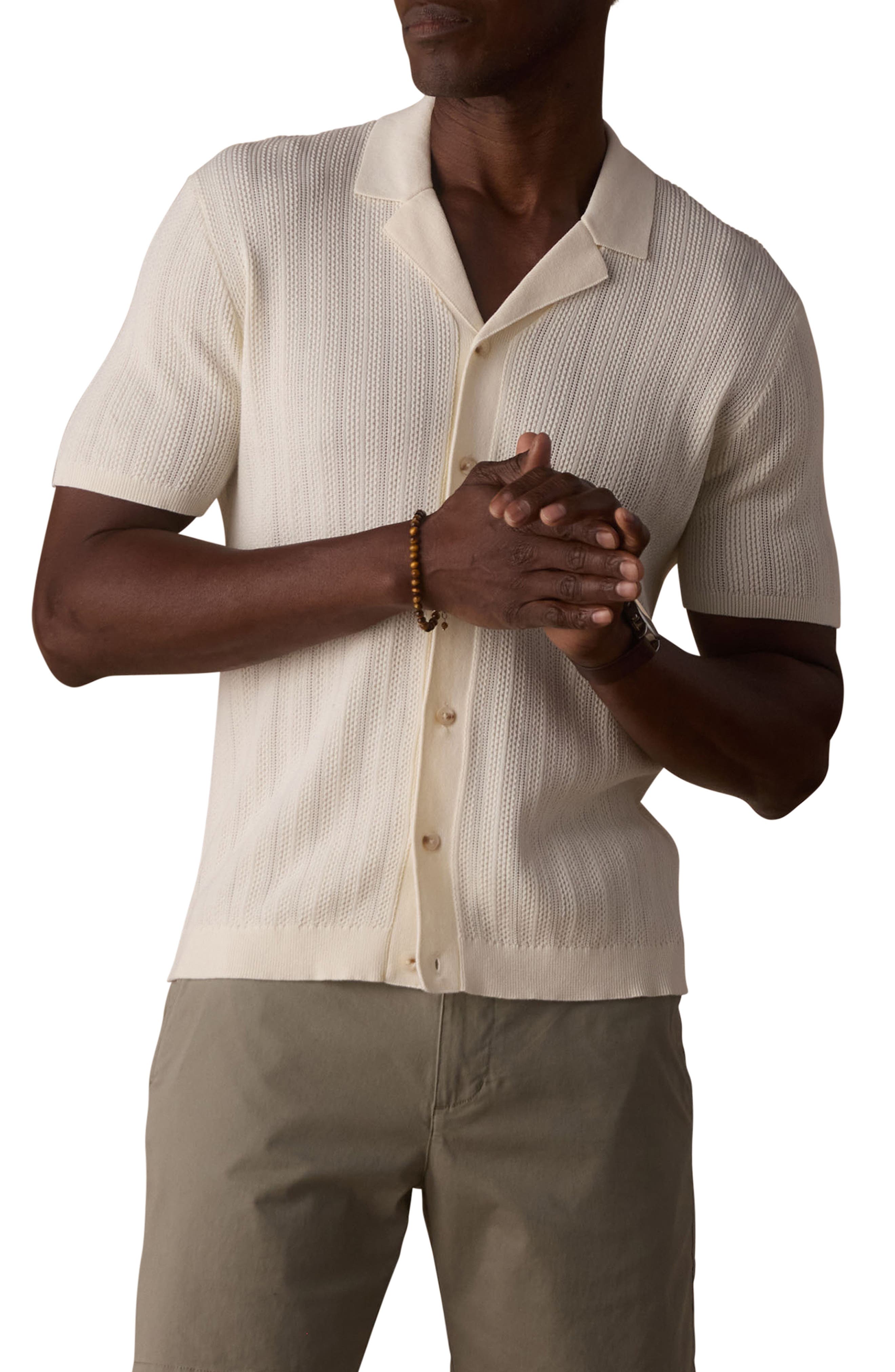 Robles Texture Knit Camp Shirt - image 3