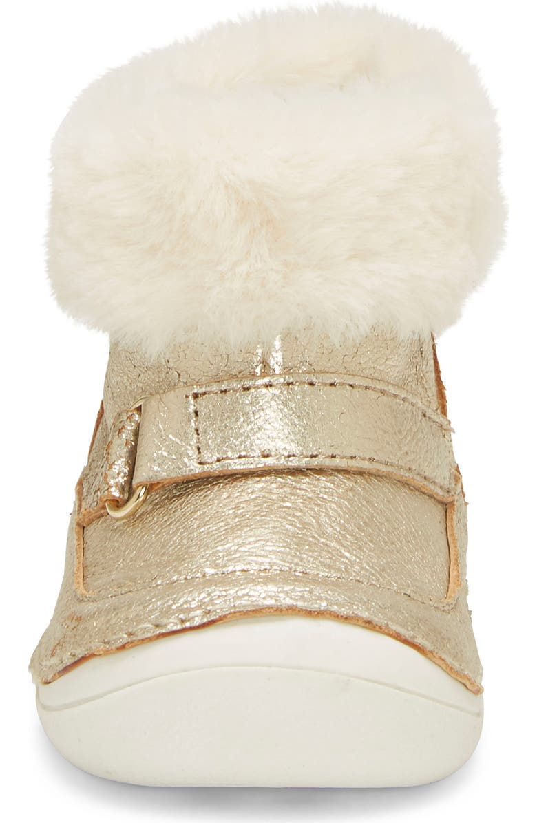 Sole Play Metallic Faux Fur Bootie, Alternate, color,