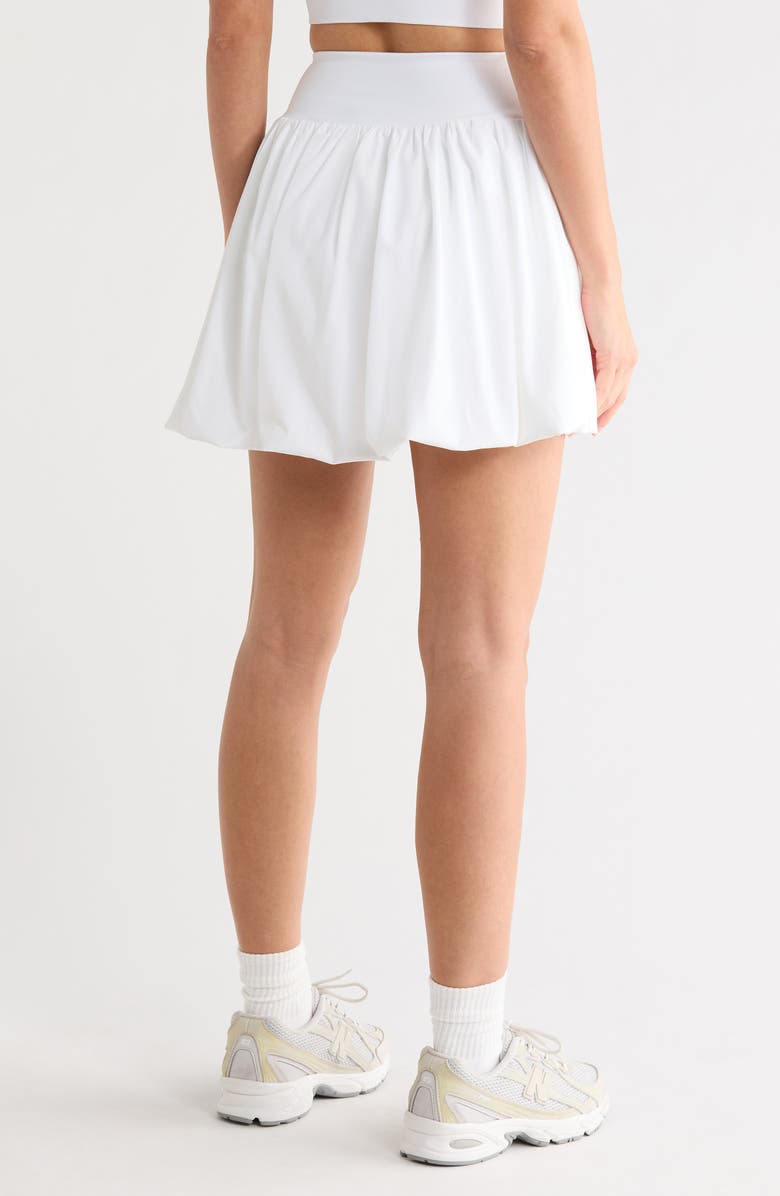 Z by Zella High Spirits Bubble Hem Skirt, Alternate, color, White