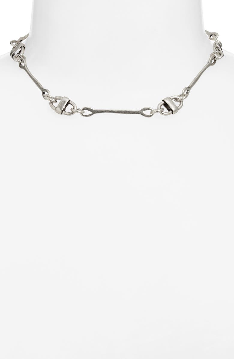 Child of Wild Billy Chain Choker, Alternate, color, Silver