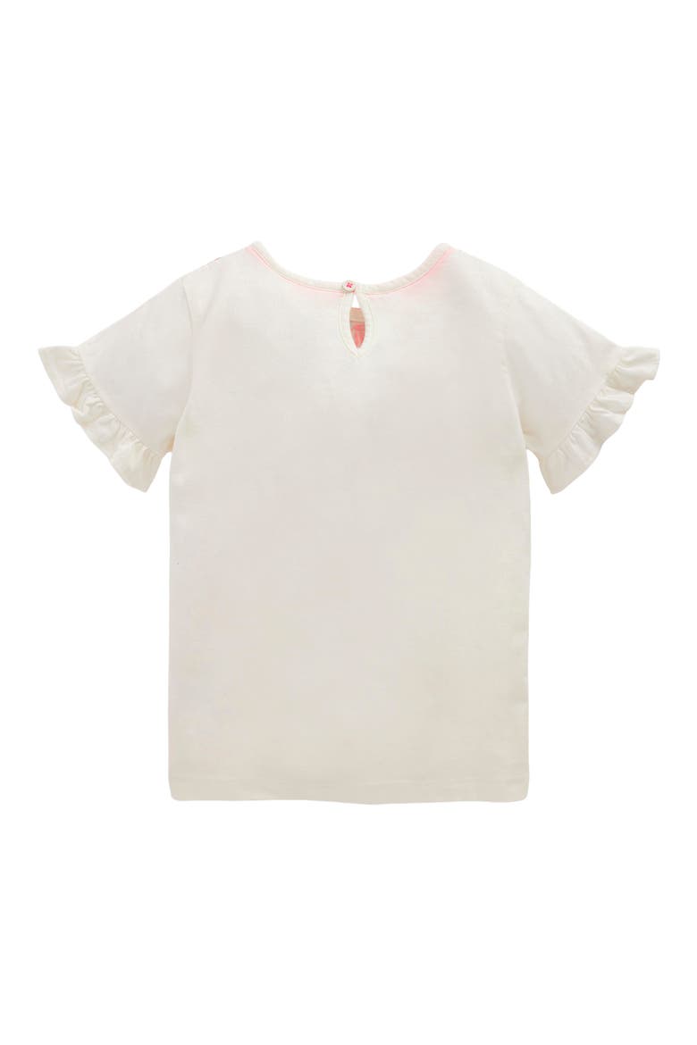 Kids' Collar Frill Sleeve T-Shirt, Alternate, color, IVORY FLORAL COLLAR