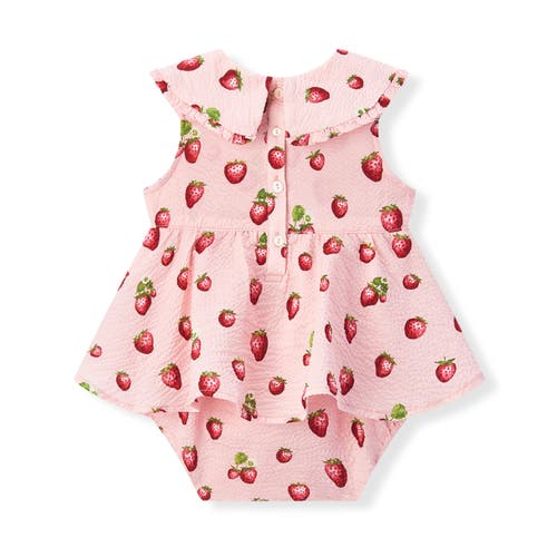Milkbarn Ruffle Collar One Piece In Red
