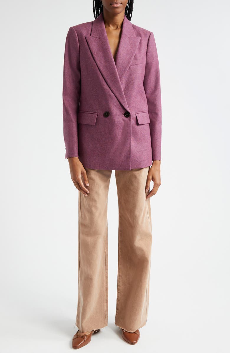 Veronica Beard Sevyn Wool Blend Dickey Jacket, Alternate, color, Vintage Orchid
