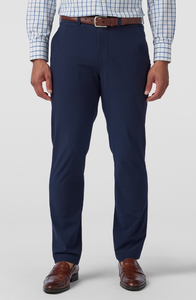 Mizzen+Main Helmsman Athletic Fit Performance Chinos, Main, color, Navy