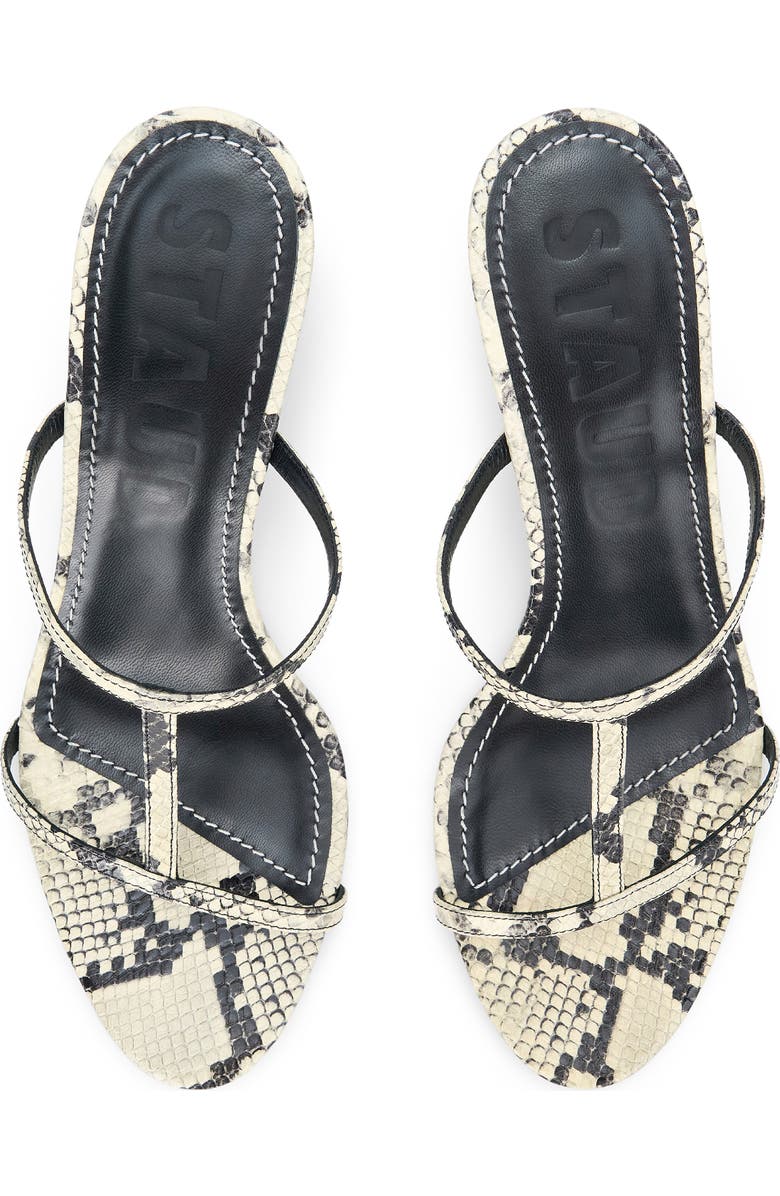 STAUD Talita Sandal, Alternate, color, White Snake