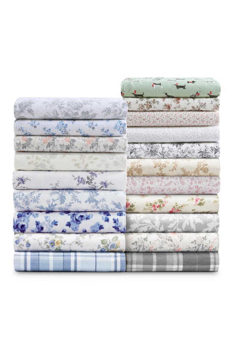 Audrey Cotton Flannel Sheet Set, Alternate, color, LIGHT PASTEL GREY
