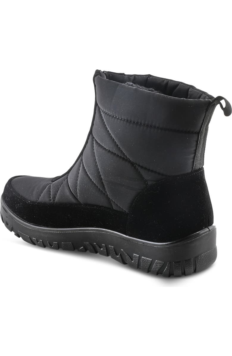 Flexus by Spring Step Lake Effect Waterproof Faux Fur Lined Quilted Snow Bootie, Alternate, color,