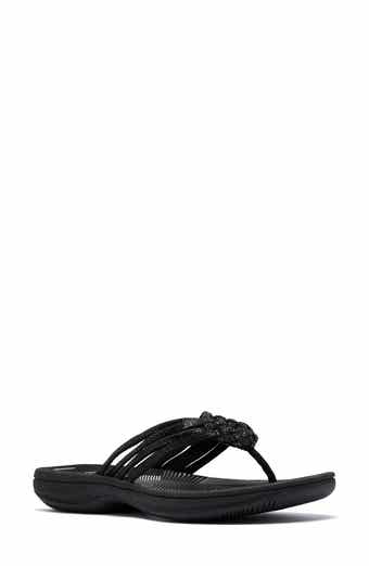 Clarks® Breeze Gem Crystal Embellished Flip Flop