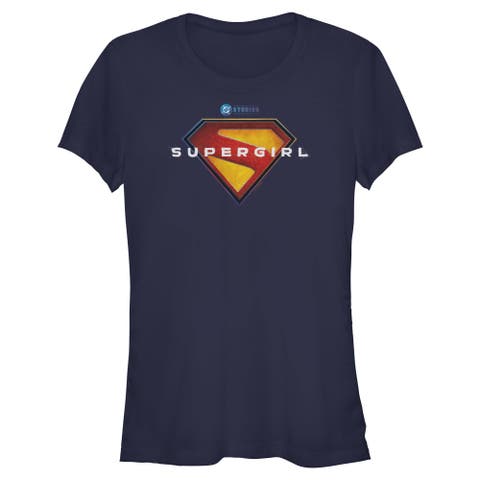 Juniors Supergirl Official Shield Logo T Shirt