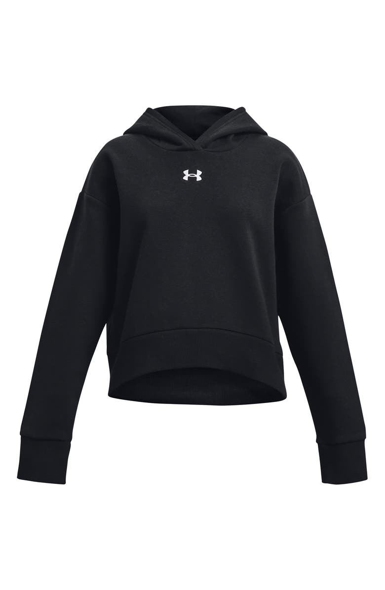 Under Armour Kids' Rival Fleece Hoodie, Main, color, Black