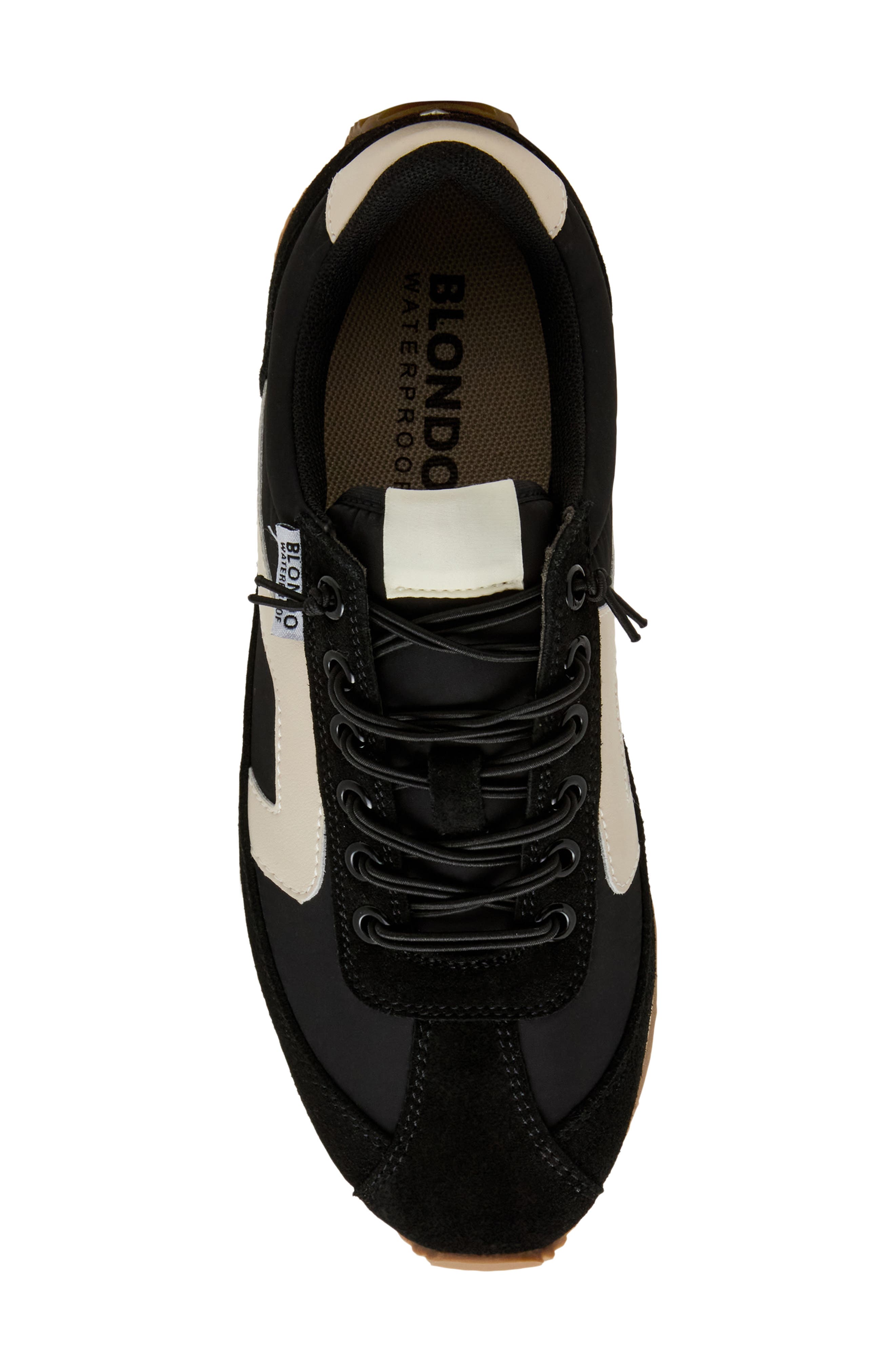 Blondo Emara Waterproof Sneaker, Alternate, color, Black Suede
