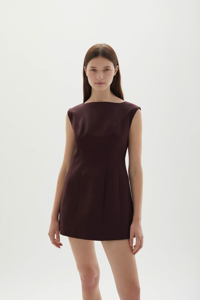 Kelli Mini Dress, Alternate, color, Plum