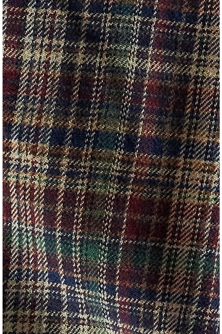 Brushed Flannel Button-Up Shirt, Alternate, color, MULTI RED