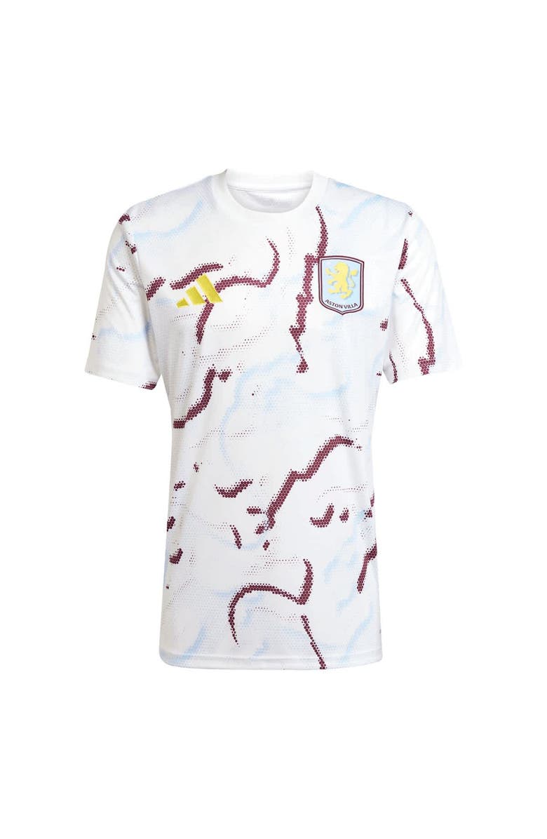 adidas Men's adidas White Aston Villa 2025/26 AEROREADY Pre-Match Top, Alternate, color, White