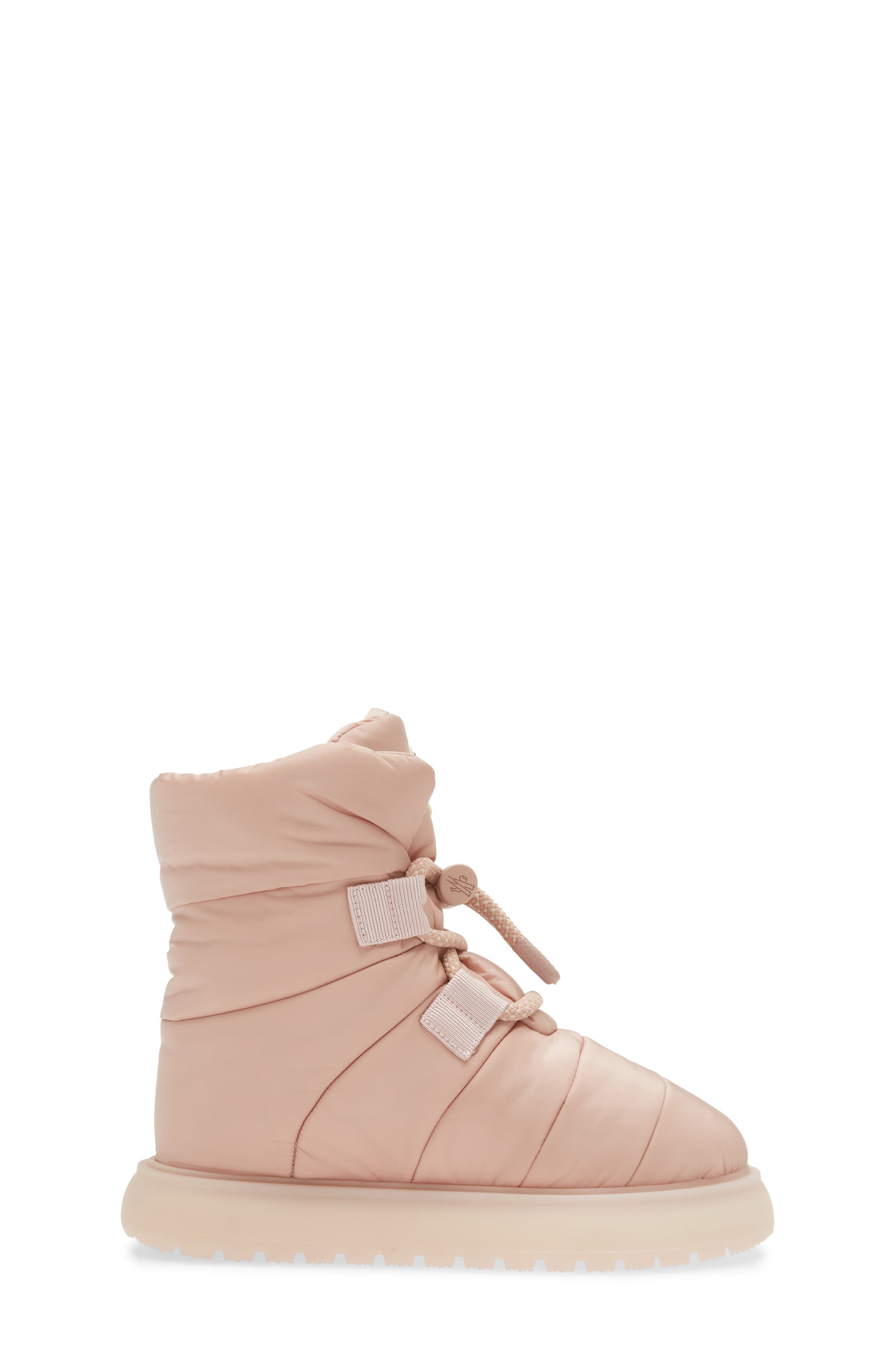 Moncler Gaia Pull Snow Boot, Alternate, color, Misty Rose